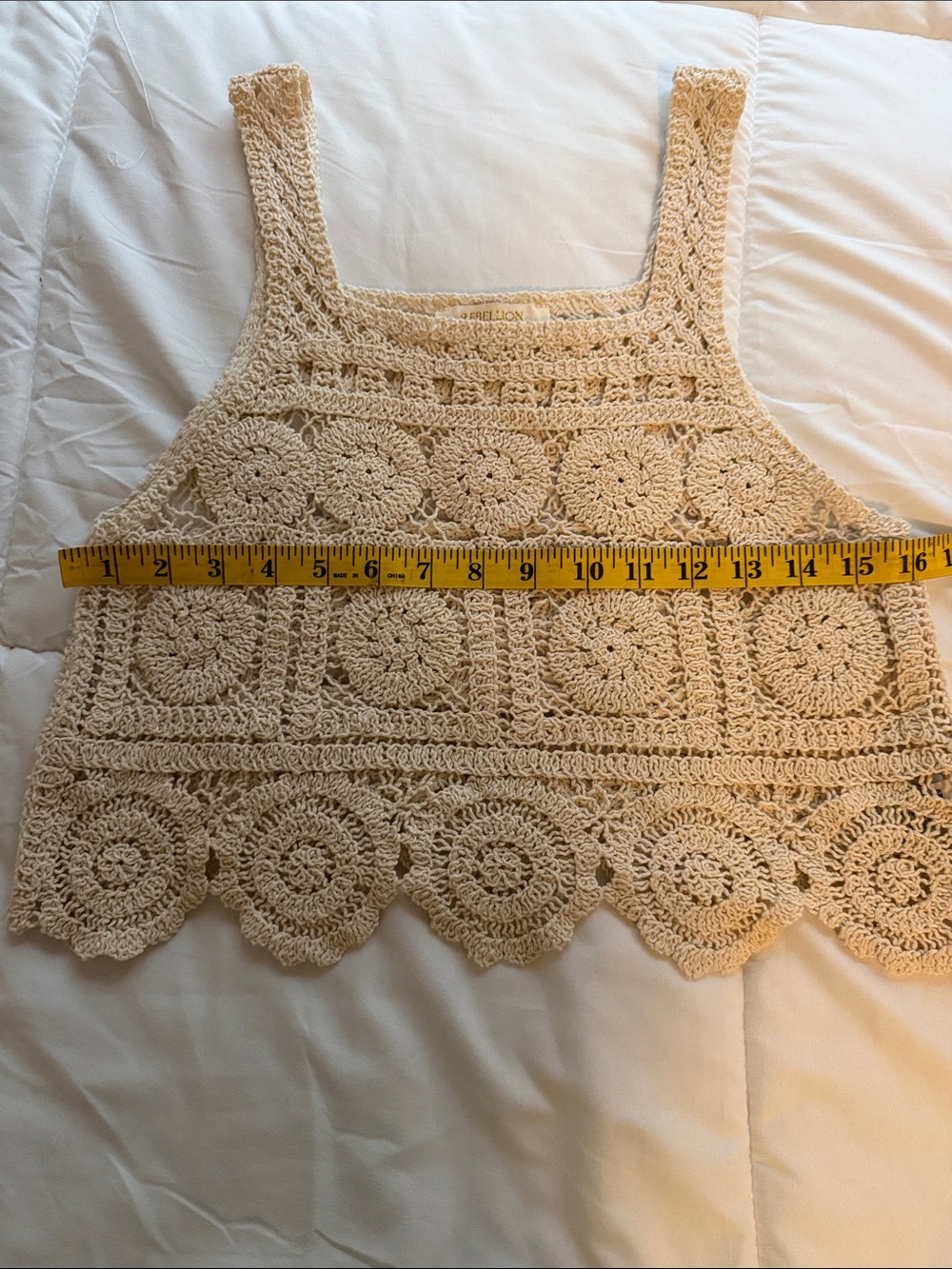 Rebellion Cream Crochet Camisole Tank Bundle - Picture 5 of 12